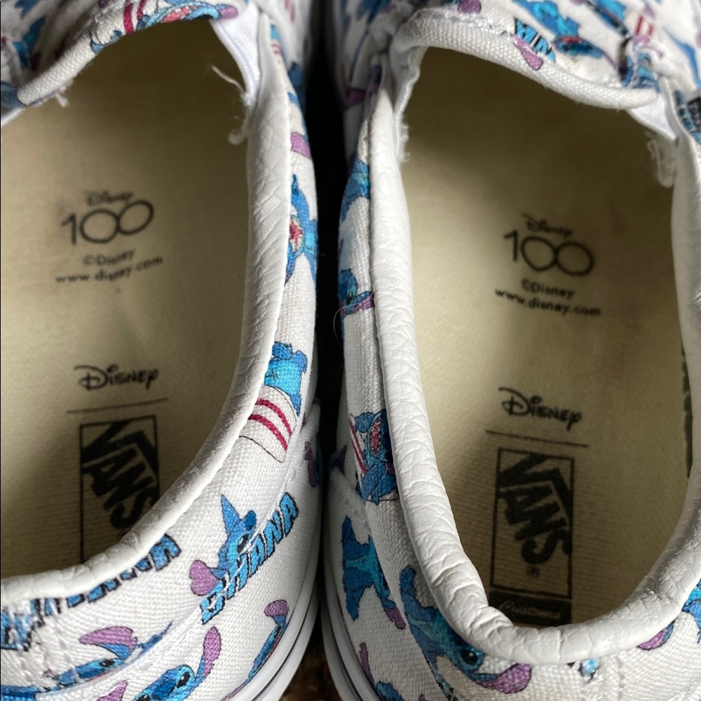 Disney, Lilo and Stitch Vans slip-on shoes, kids size 2 - Picture 9 of 10